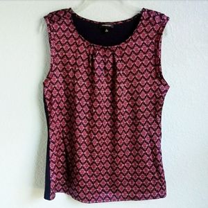 THE LIMITED | Navy & Red Medallion Shell T…